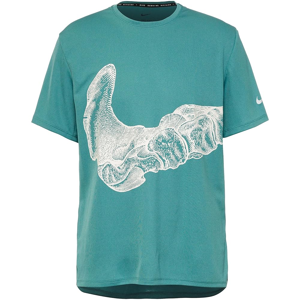Nike Men's M Nk Df Uv Run Dvn Miler SS Gx T-Shirt, Mineral